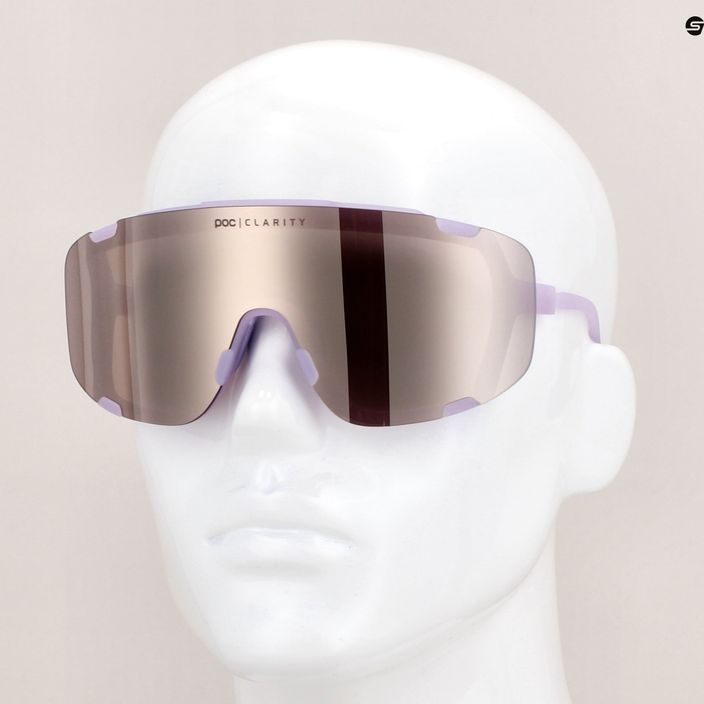 Brýle na kolo POC Devour purple quartz translucent/clarity road silver 11