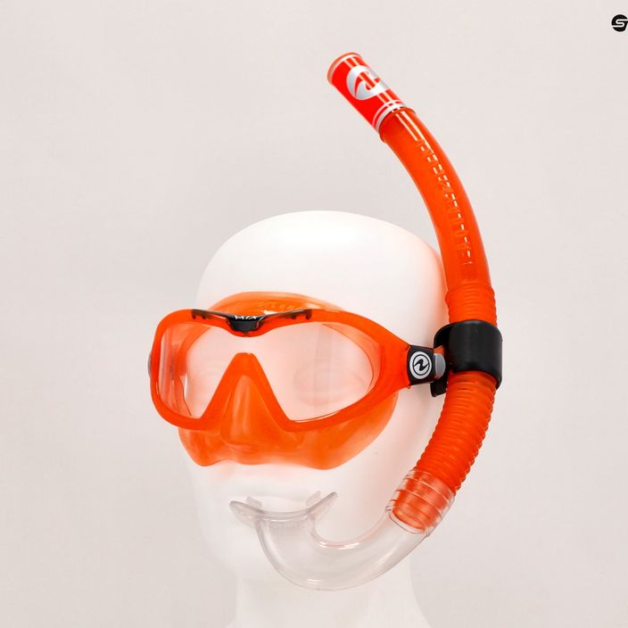 Aqualung Mix Dětská šnorchlovací sada maska + šnorchl oranžová SC4250801S 12