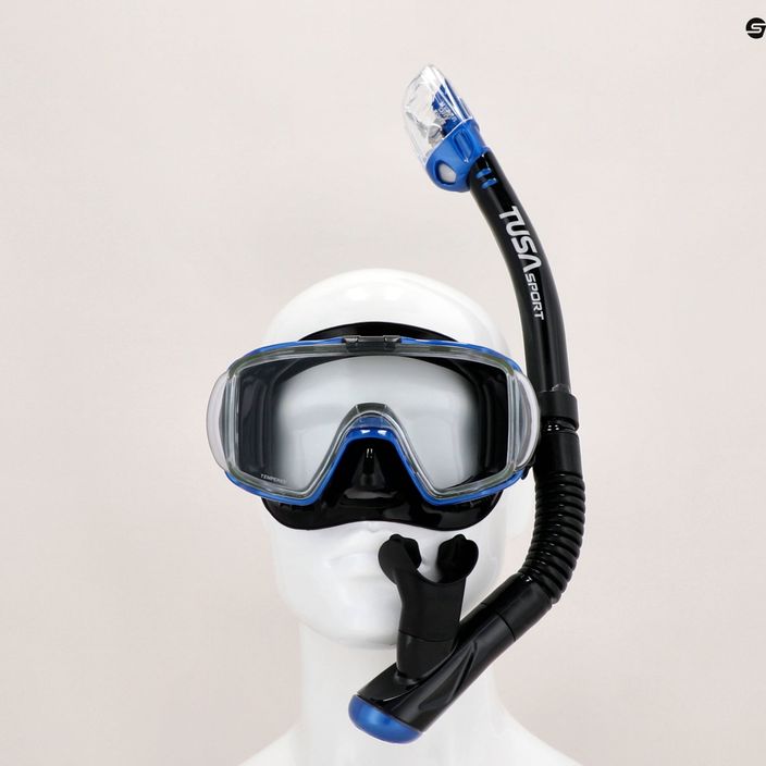 Potápěčská sada TUSA Maska + šnorchl + ploutve modrá UP-3521 11