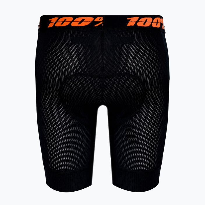 Pánské cyklistické boxerky s vložkou 100% Crux Liner černé STO-49901-001-30 2