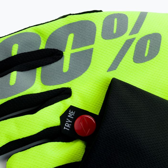 Cyklistické rukavice 100% Hydromatic Voděodolné žluté STO-10011-004-10 4