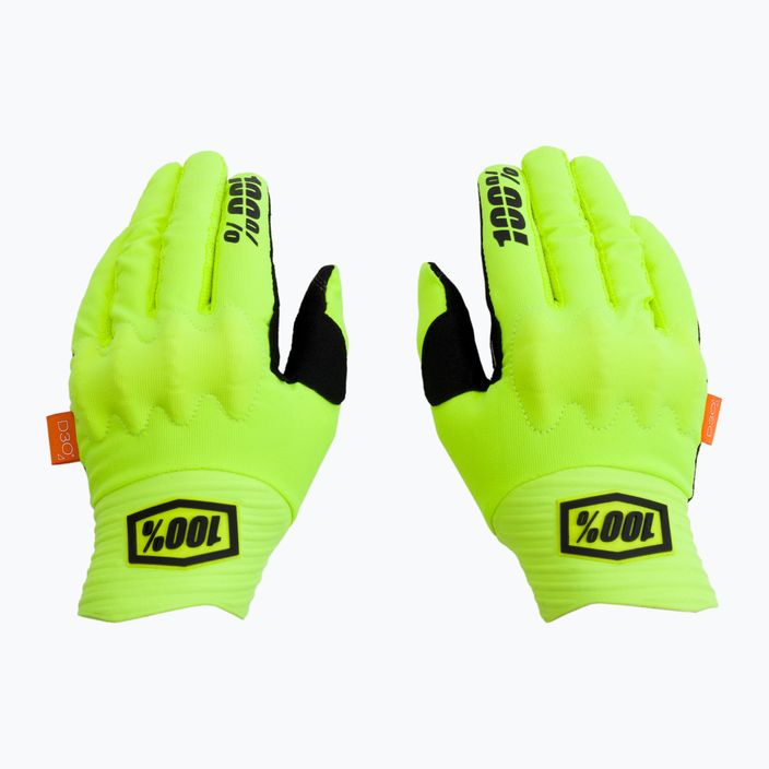 Cyklistické rukavice 100% Cognito žluté STO-10013-014-10 3