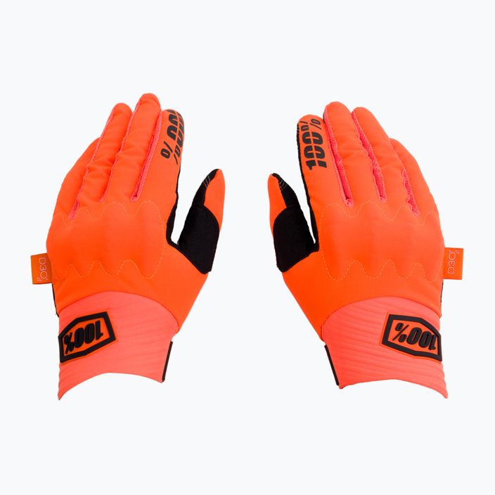 Cyklistické rukavice 100% Cognito oranžové STO-10013-260-10 3