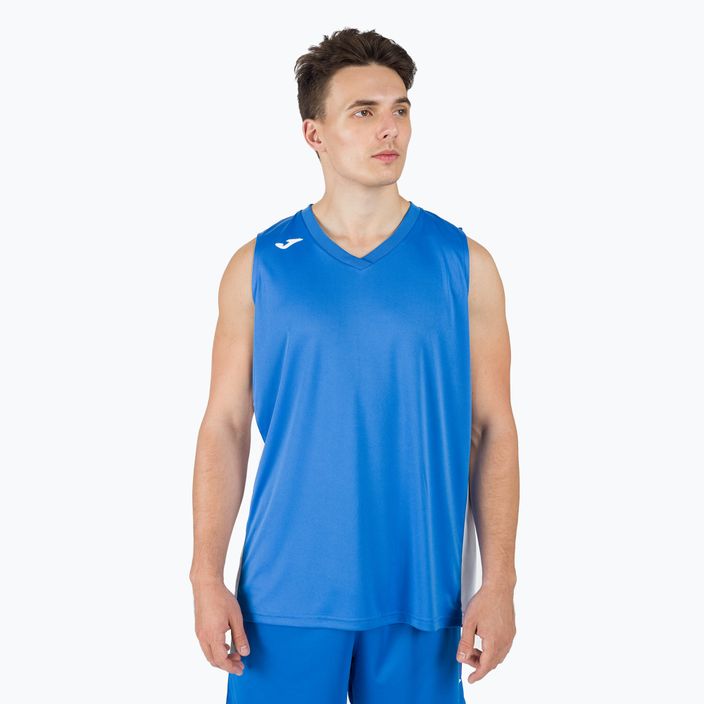 Basketbalová tepláková souprava Joma Cancha III modrý/bílý 101573.702