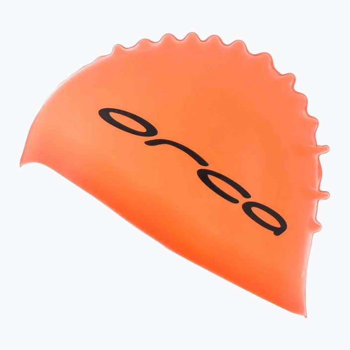 Orca Silikonová plavecká čepice oranžová DVA000 2