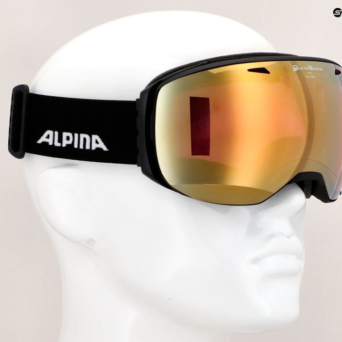 Lyžařské brýle Alpina Big Horn QV black matt/gold sph 4