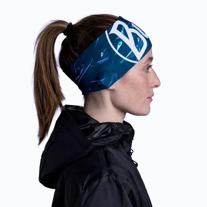 Čelenka BUFF Tech Fleece Headband Xcross tmavě modrá 126291.555.10.00 6