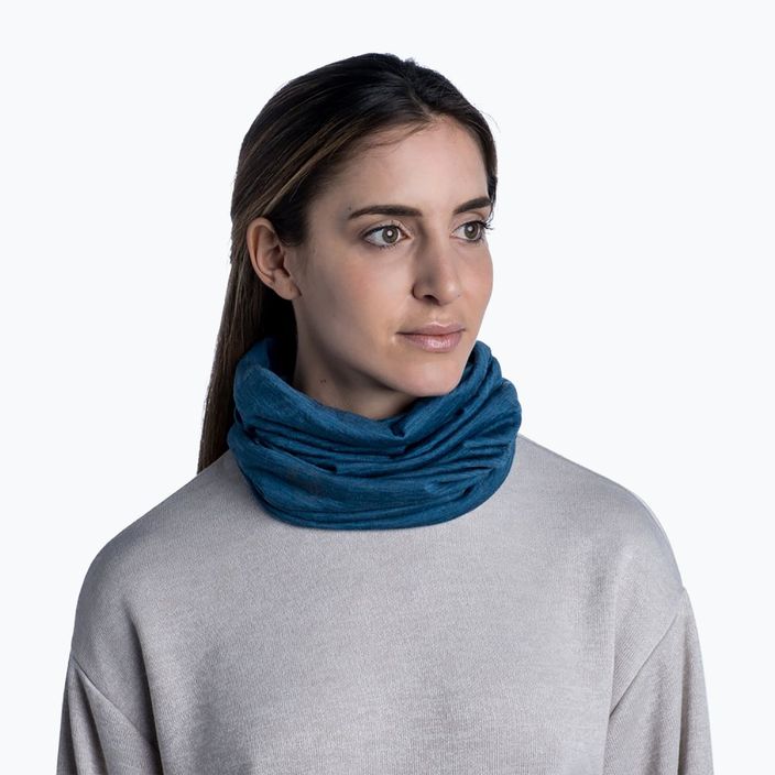 Multifunkční šátek BUFF Lightweight Merino Wool modrý 3010.742.10.00 5