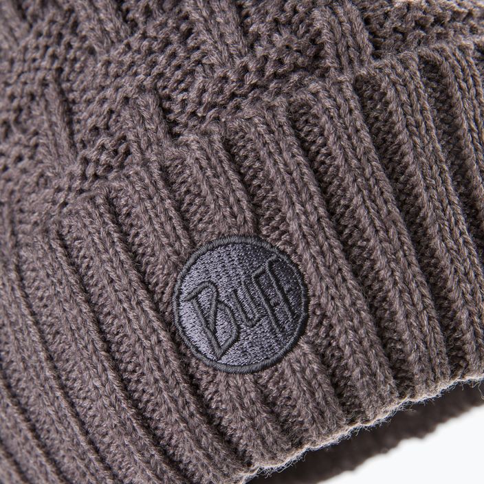 Zimní čepice BUFF Knitted & Fleece Hat Airon šedá 111021.930.10.00 3