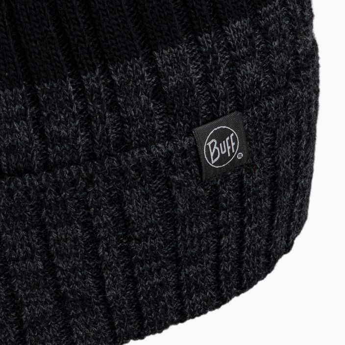 Zimní čepice BUFF Knitted & Fleece Band Hat černo-šedá 120850.999.10.00 3