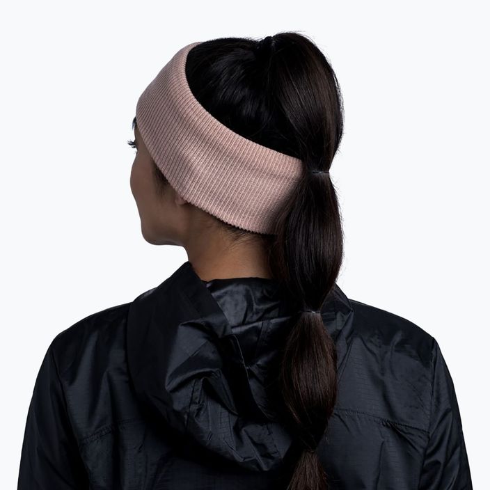 Čelenka BUFF Crossknit Headband Solid růžová 126484.508 8