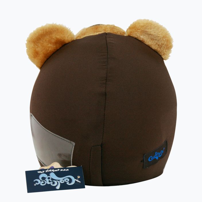 Návlek na helmu COOLCASC Teddy Bear hnědý 6 4
