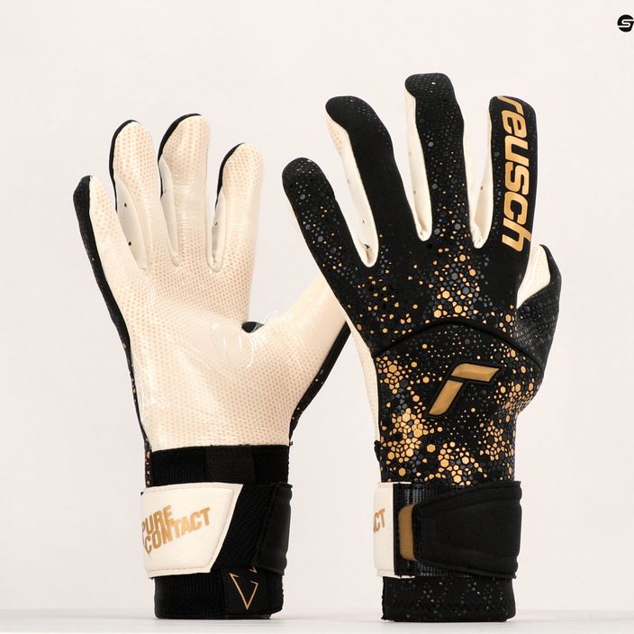 Brankářské rukavice Reusch Pure Contact Gold X GluePrint černo-zlaté 527075-7707 11