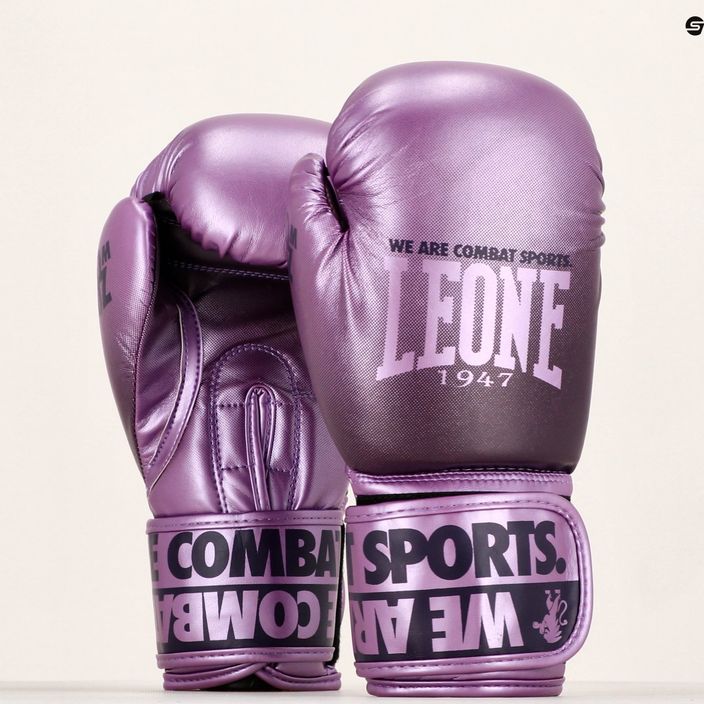 Leone Stínované fialové boxerské rukavice GN328 15