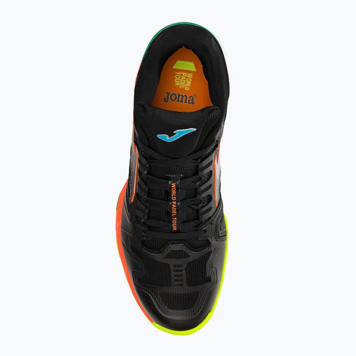 Joma T.Slam 2201 pánská tenisová obuv černo-oranžová TSLAMW2201P 6