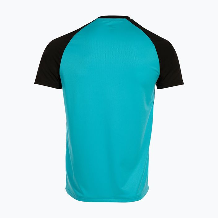 Pánské běžecké tričko Joma Elite X tyrkysové 103101.011 2