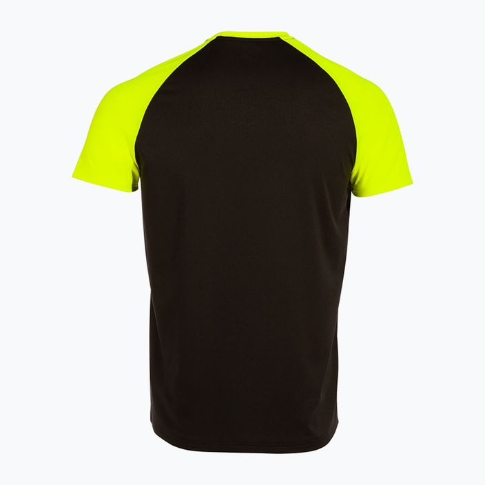 Pánské běžecké tričko Joma Elite X black/fluor yellow 2