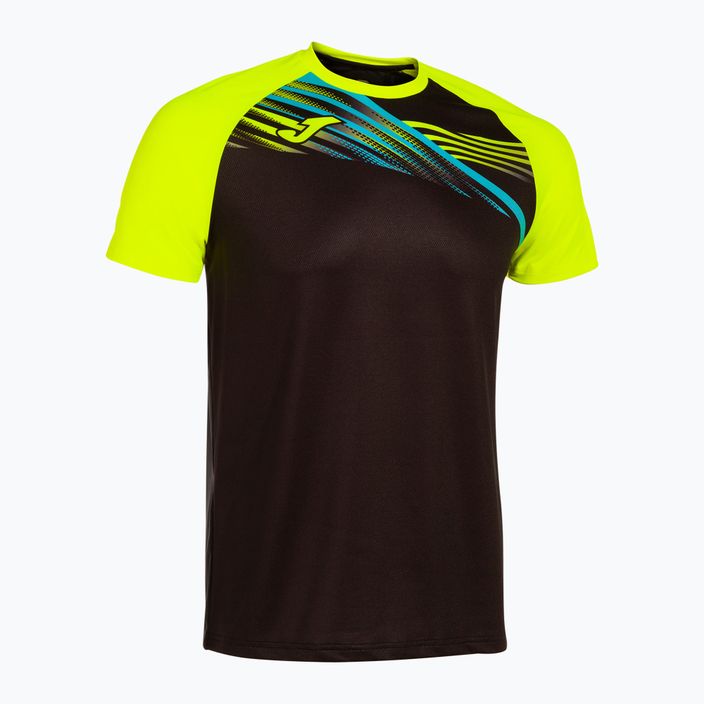Pánské běžecké tričko Joma Elite X black/fluor yellow 3