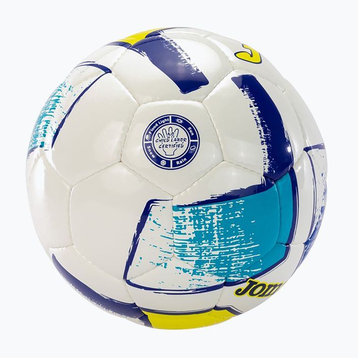 Fotbalový míč Joma Dali II white/fluor orange/yellow velikost 5 3