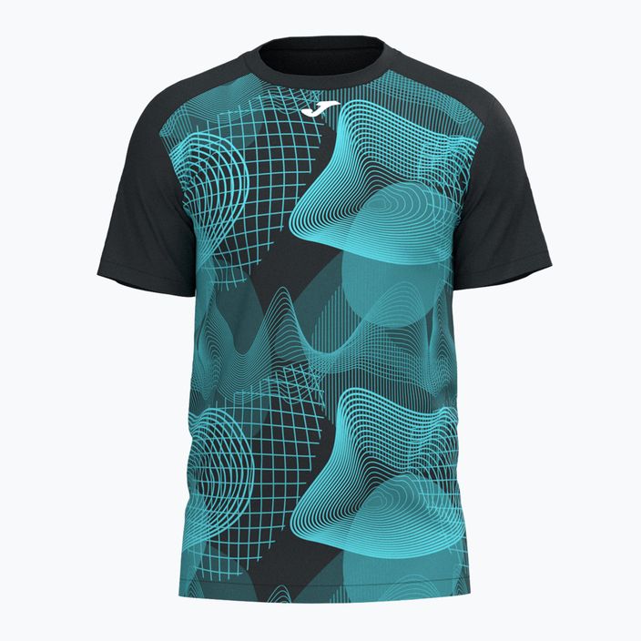 Pánské fotbalové tričko  Joma Challenge black/turquoise