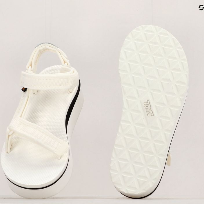 Dámské turistické sandály Teva Flatform Universal Mesh Print bright white 11