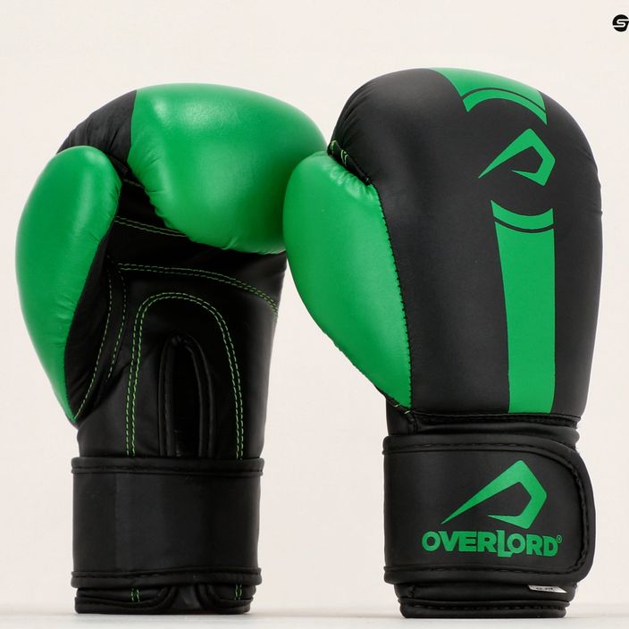 Overlord Boxerské rukavice černo-zelené 100003-GR 11