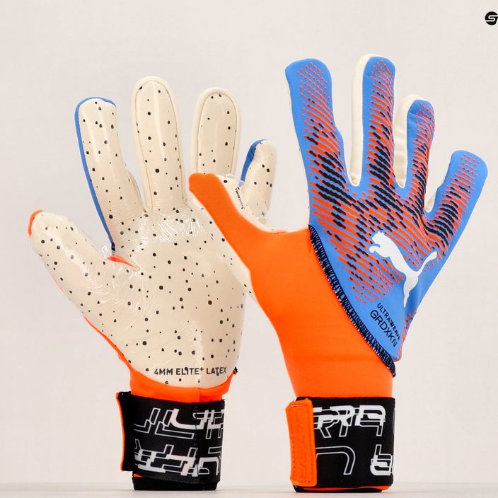 Brankářské rukavice PUMA Ultra Ultimate1 NC ultra orange/blue glimmer 11