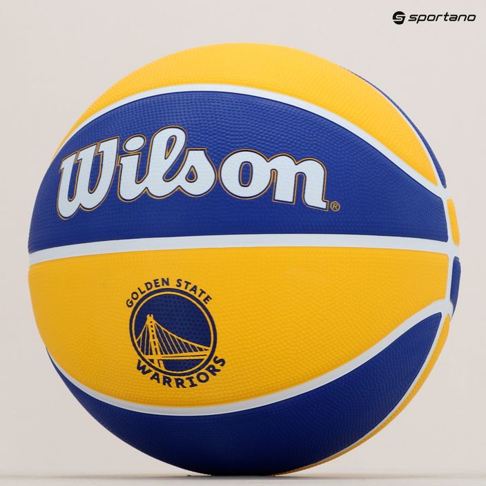 Wilson NBA Team Tribute Golden State Warriors basketbalový míč modrý WTB1300XBGOL 6