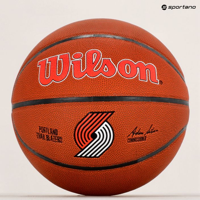 Wilson NBA Team Alliance Portland Trail Blazers basketbalový míč hnědý WTB3100XBPOR 6