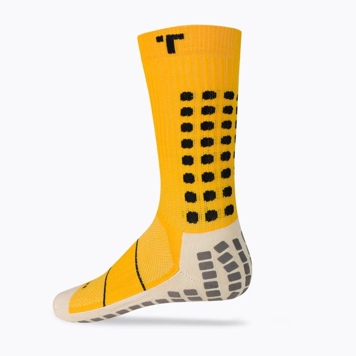 TRUsox Mid-Calf Tenké fotbalové ponožky žluté 3CRW300STHINYELLOW 2