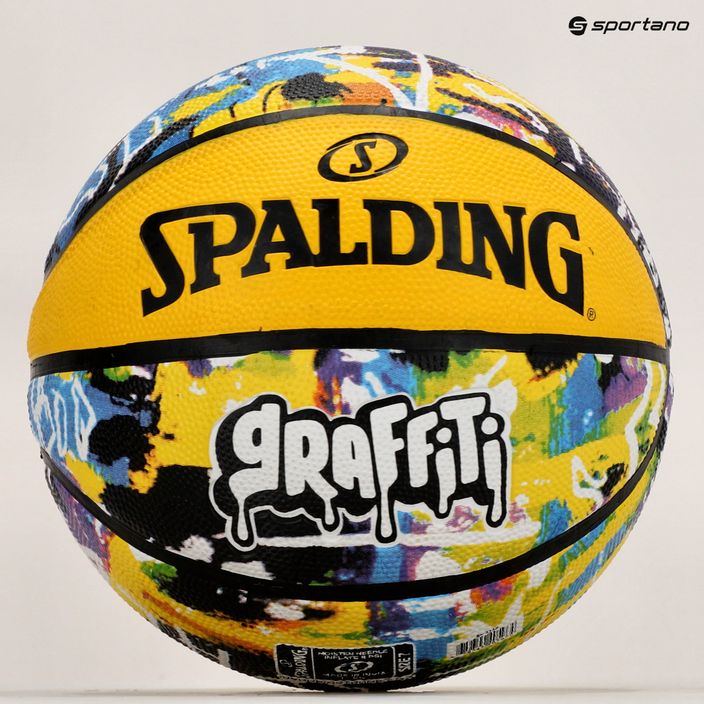 Basketbalový míč Spalding Graffiti 7 zeleno-žlutá 2000049338 6