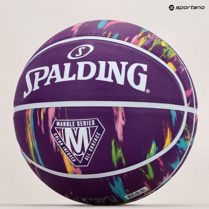 Spalding Marble fialový basketbalový míč 84403Z 6