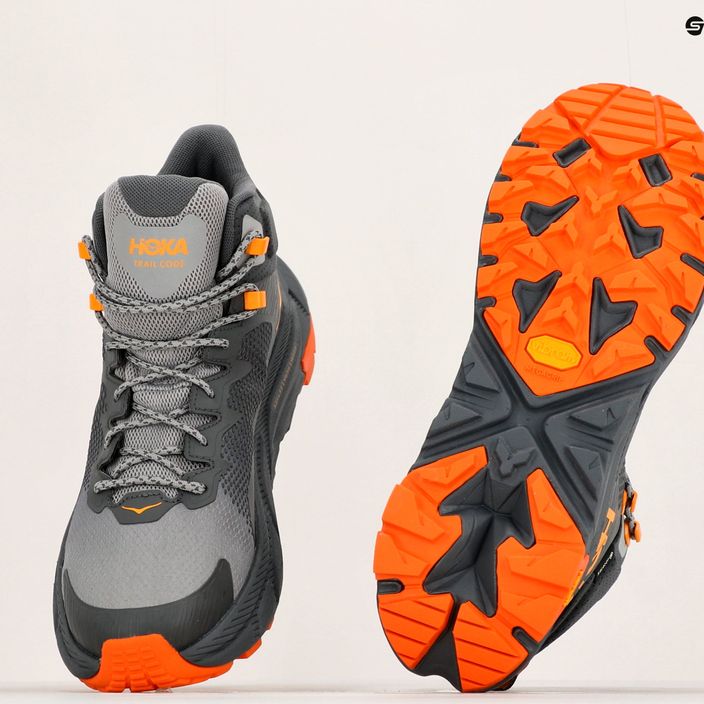 Pánské trekové boty HOKA Trail Code GTX castlerock/persimmon orange 20
