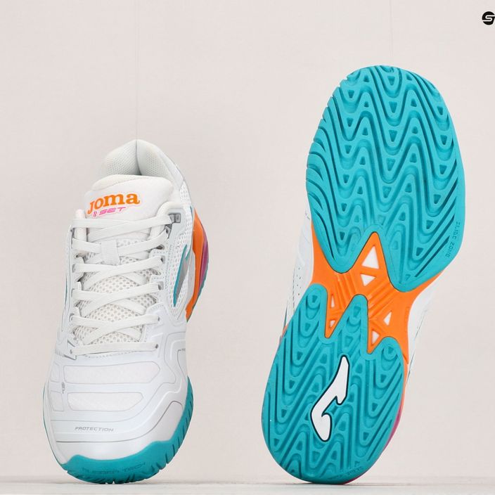 Dámská tenisová obuv Joma Set Lady AC white/orange 14