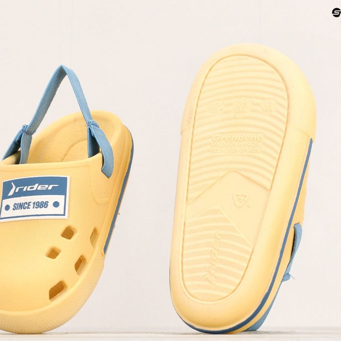 RIDER Drip Babuch Ki dětské sandály žlutá/modrá 15