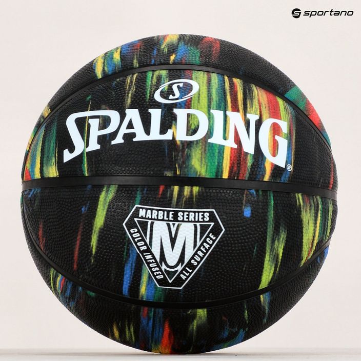 Spalding Marble basketbalový míč černý 84398Z 5