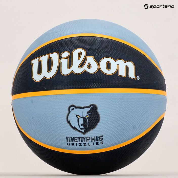 Basketbalový míč Wilson NBA Team Tribute Memphis Grizzlies, tmavě modrý WTB1300XBMEM 6