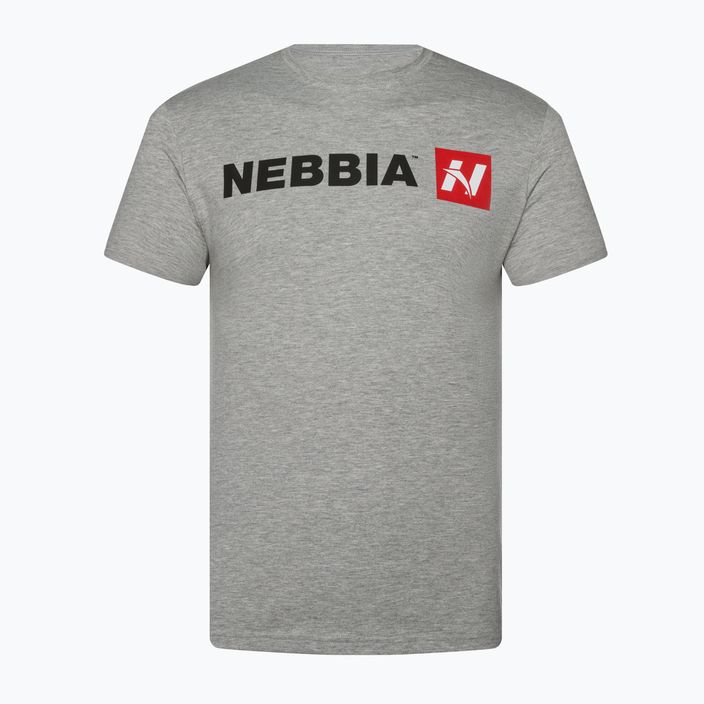 Pánské tréninkové tričko NEBBIA Red "N" light grey 4