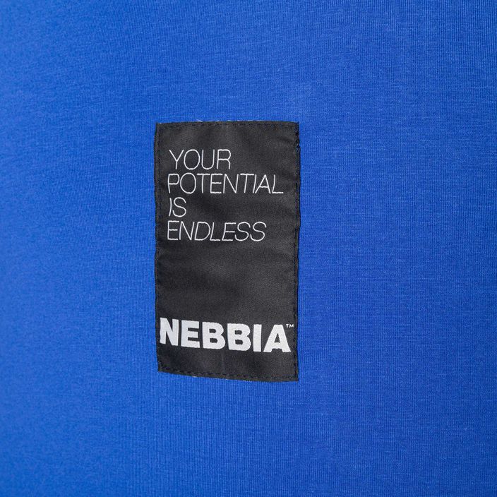 NEBBIA pánské tréninkové tílko Your Potential Is Endless modrá 7