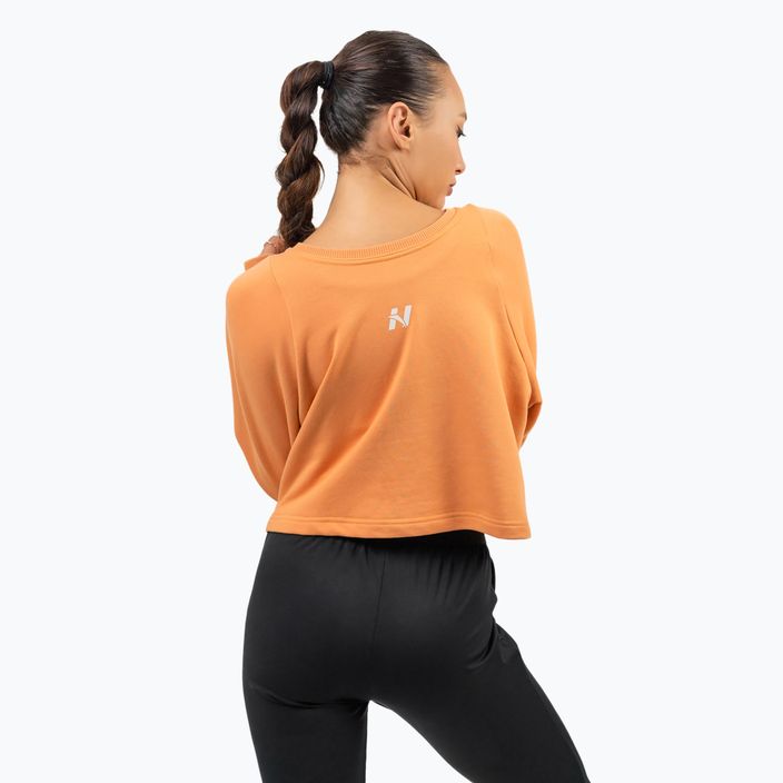 Dámský top tričko  NEBBIA Gym Spirit Crop orange 3