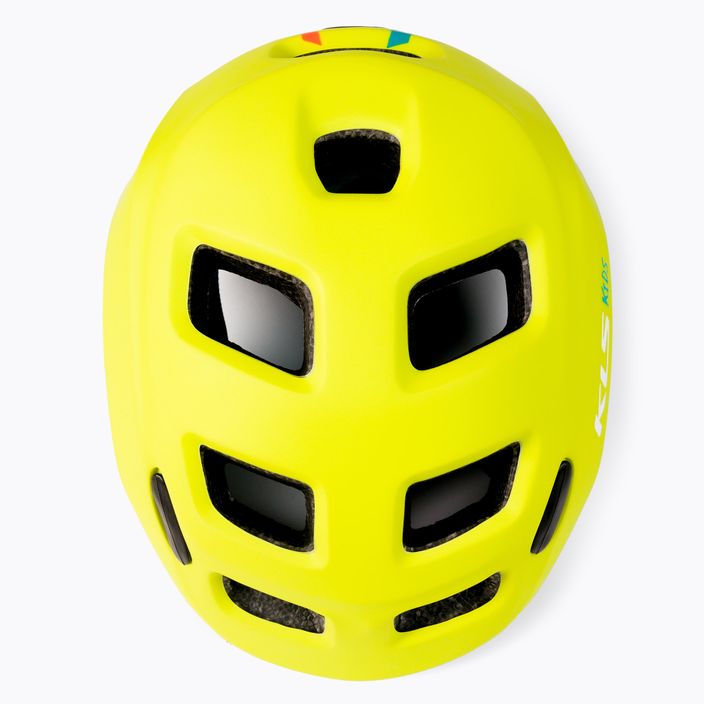 Dětská cyklistická helma Kellys žlutá ZIGZAG 022 5