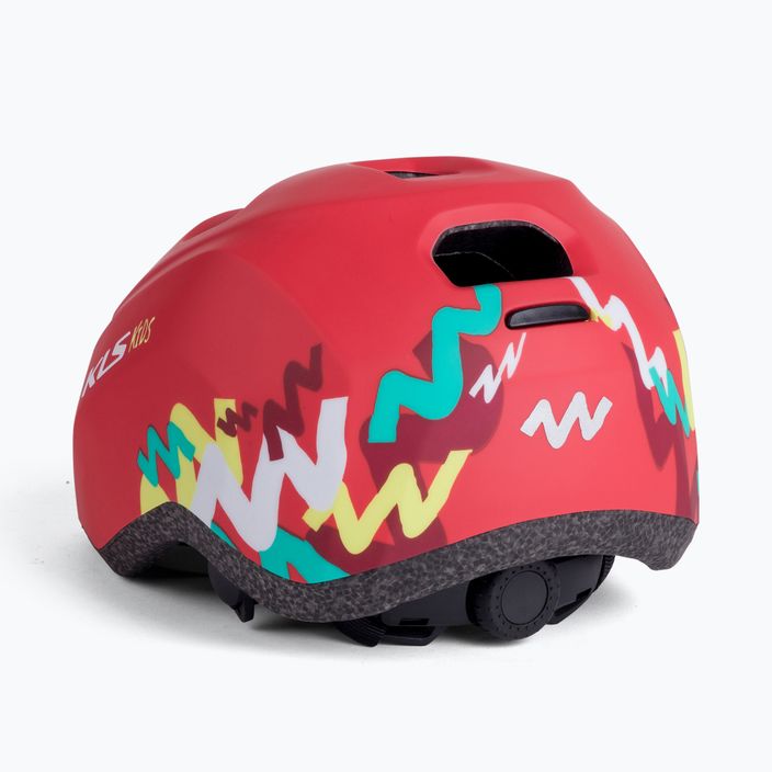 Dětská cyklistická helma Kellys červená ZIGZAG 022 3
