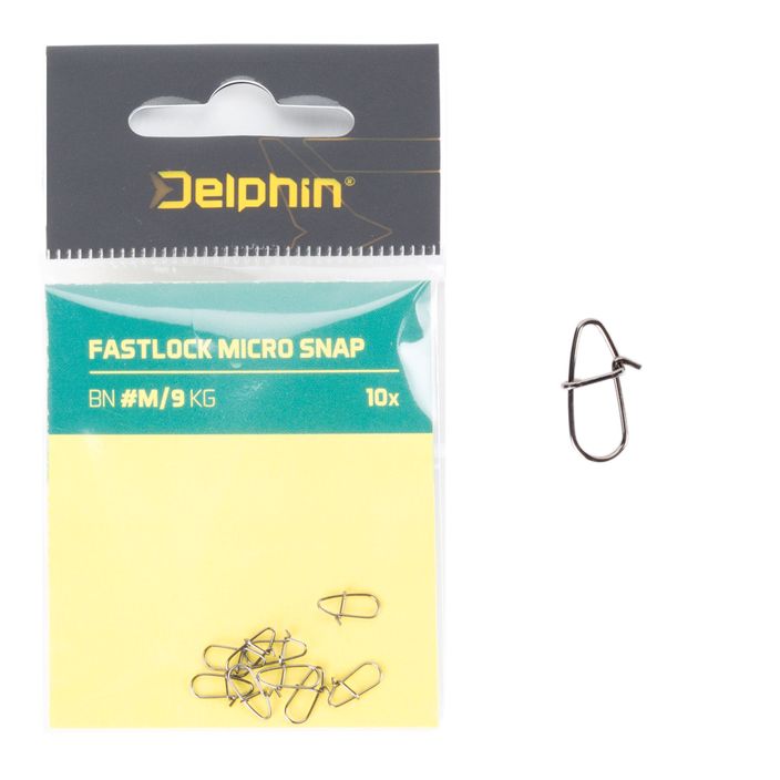 Delphin Fastlock Micro Snap 10 spinning snap stříbrná 969C04100 2