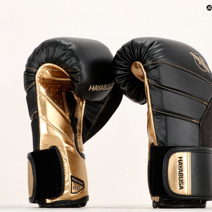 Boxerské rukavice Hayabusa T3 černé/zlaté 13