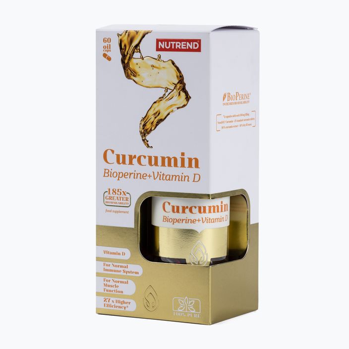 Curcumin+Bioperine+VitaminD Nutrend trávící soustava 60 kapslí VR-081-60-XX