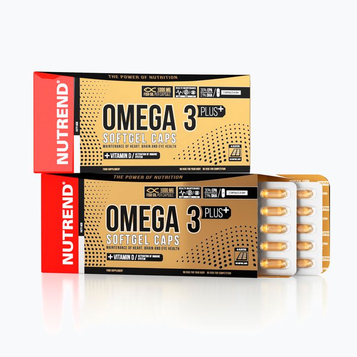 Omega 3 Plus Softgel Nutrend mastné kyseliny 120 kapslí VR-068-120-XX