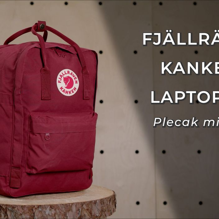 Fjällräven Kanken Laptop 15" turistický batoh 326 burgundy F23524 9