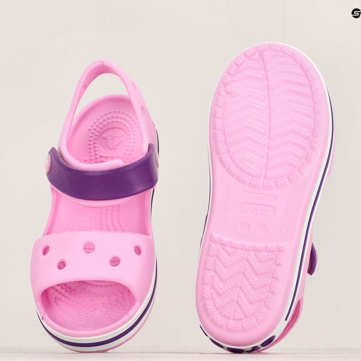 Dětské sandály Crocs Crockband carnation/amethyst 12