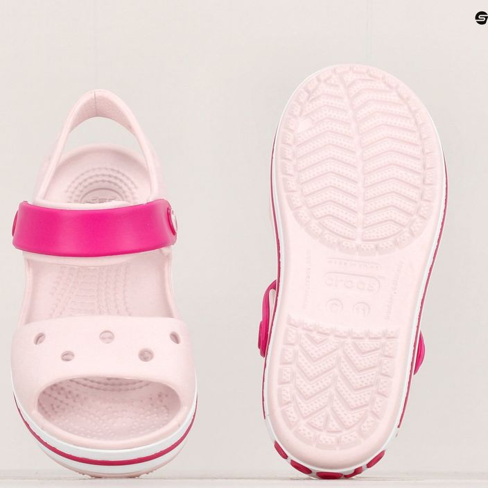 Dětské sandály Crocs Crockband barely pink/candy pink 12