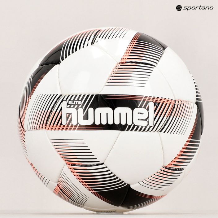 Hummel Elite FB fotbalový míč bílý/černý/červený velikost 5 6